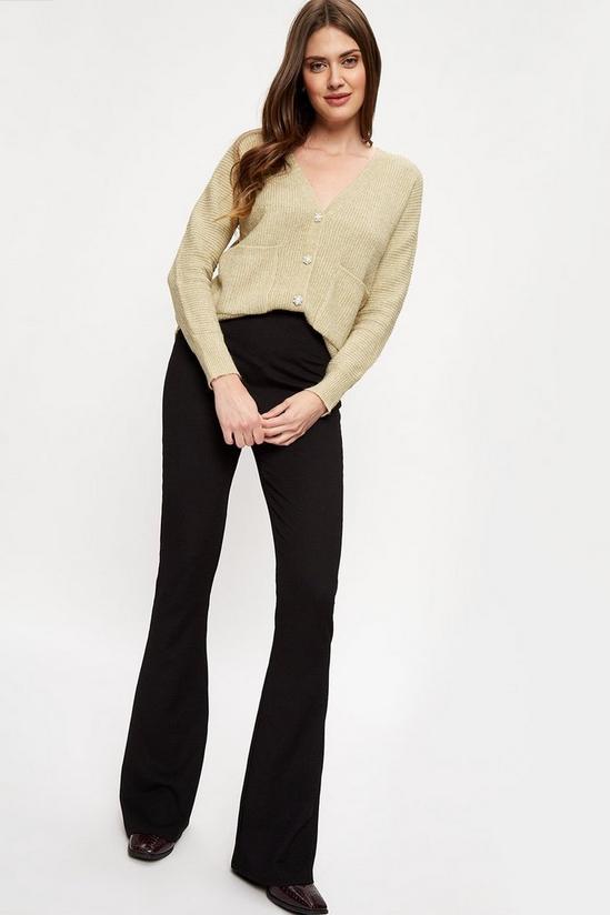 Dorothy Perkins Tall Black Flare Trousers 4