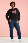 Dorothy Perkins Leopard Pink Heart Sweatshirt thumbnail 1