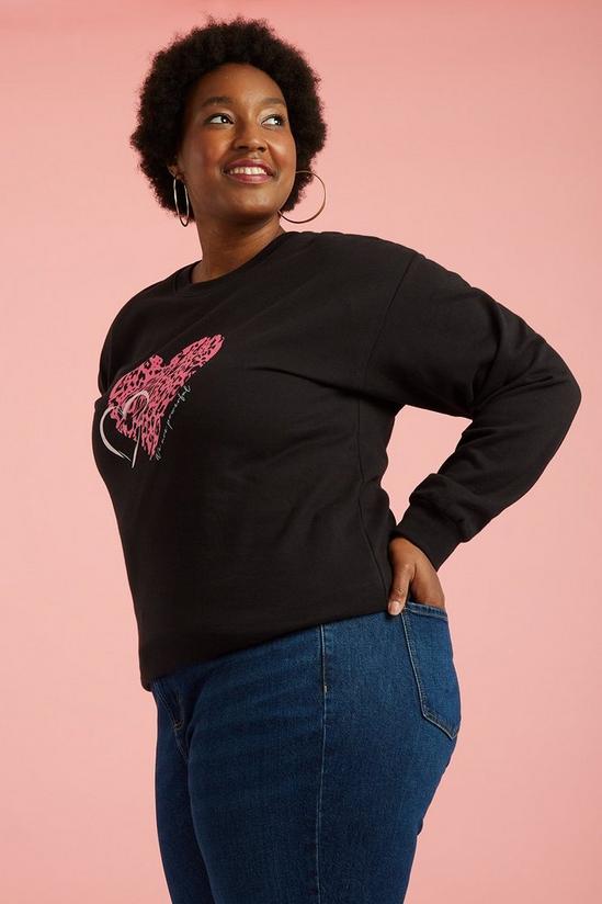 Dorothy Perkins Leopard Pink Heart Sweatshirt 4
