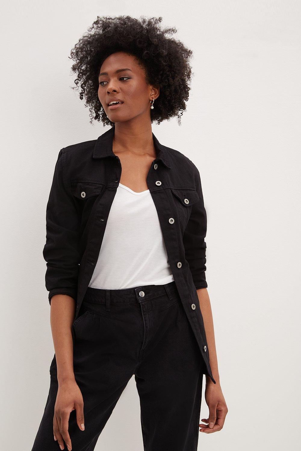 Dorothy perkins black denim on sale jacket