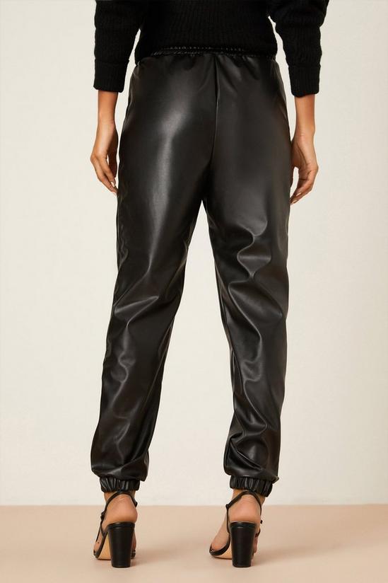Dorothy Perkins Faux Leather Joggers 3