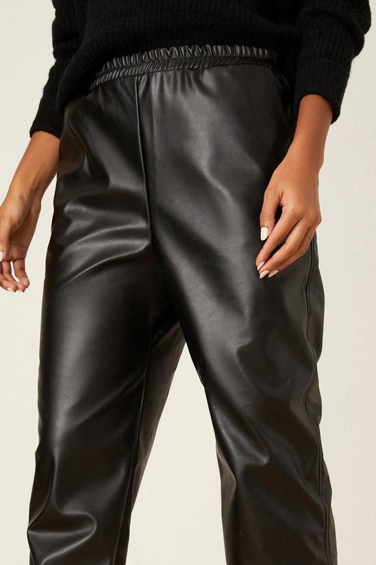 Dorothy Perkins Faux Leather Joggers 4