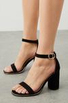 Dorothy Perkins Wide Fit Smooth Block Heel Sandals thumbnail 1
