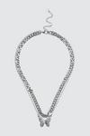 Dorothy Perkins Silver Butterfly Layering Necklace thumbnail 1
