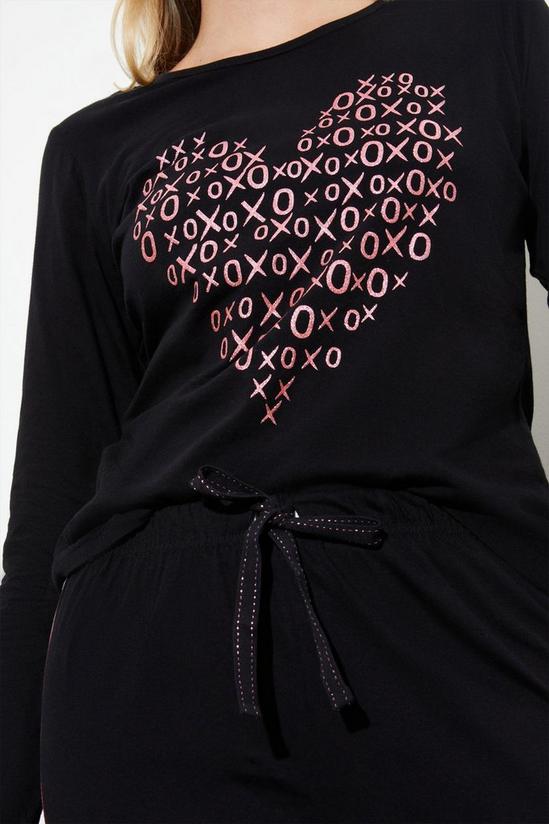 Dorothy Perkins Heart T-Shirt And Trouser Pyjama Set 4