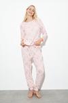 Dorothy Perkins Pink Heart T-Shirt And Trouser Pyjama Set thumbnail 2