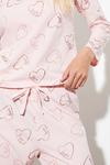 Dorothy Perkins Pink Heart T-Shirt And Trouser Pyjama Set thumbnail 4