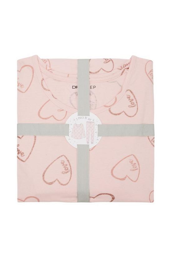 Dorothy Perkins Pink Heart T-Shirt And Trouser Pyjama Set 5