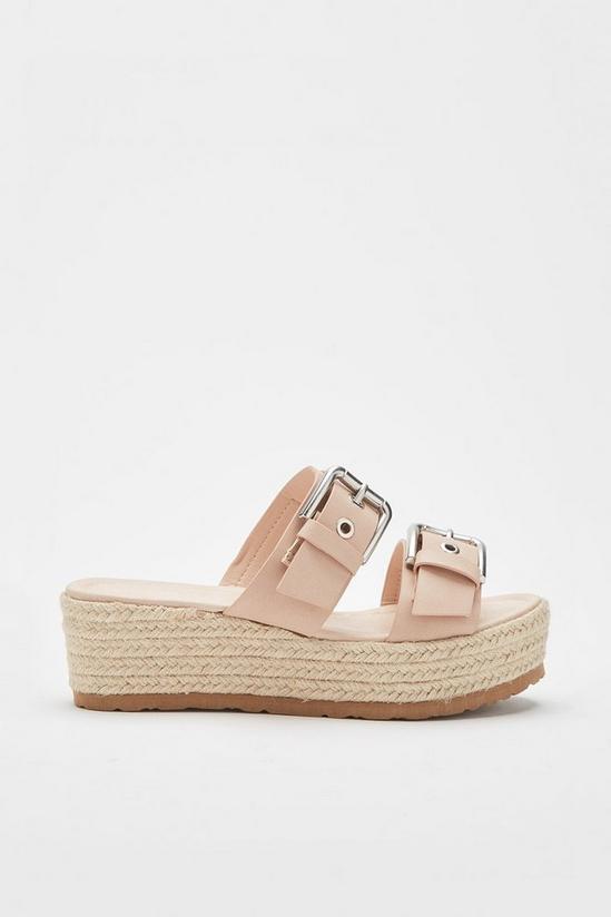 Dorothy Perkins Wide Fit Riley Double Buckle Wedges 2