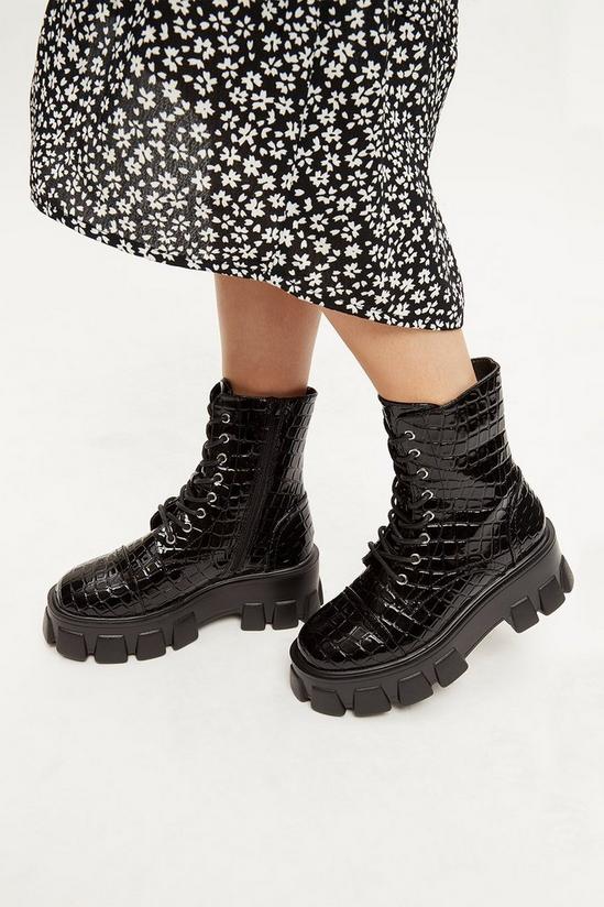 Faith Faith: Nancy Croc Lace Up Boots 3