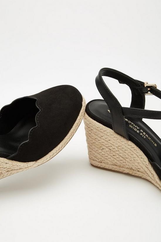 Dorothy Perkins Wide Fit Rue Scalloped Espadrille Wedges 4