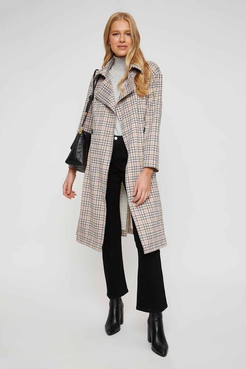 Dorothy perkins cheap check coat