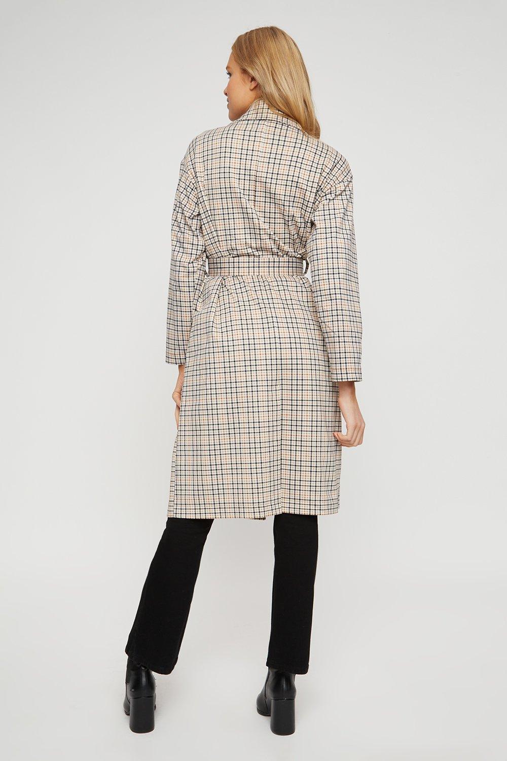 Dorothy perkins shop check coat