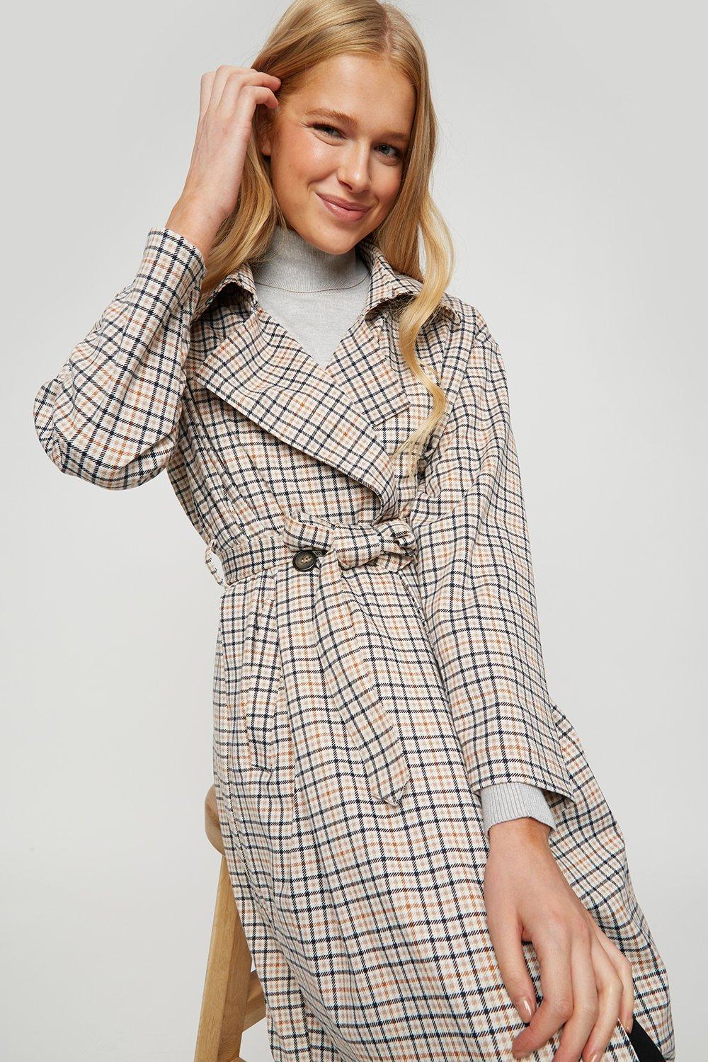 Dorothy perkins hotsell check coat