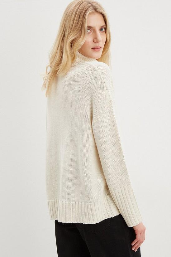 Dorothy Perkins Roll Neck Slouchy Jumper 3
