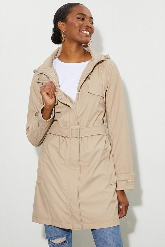 Dorothy Perkins Tall Belted Raincoat 1