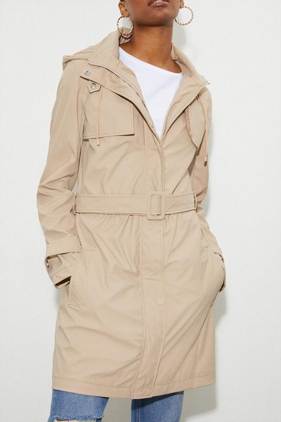 Dorothy Perkins Tall Belted Raincoat 4