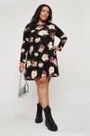 Dorothy Perkins Curve Floral Soft Touch Dress thumbnail 1