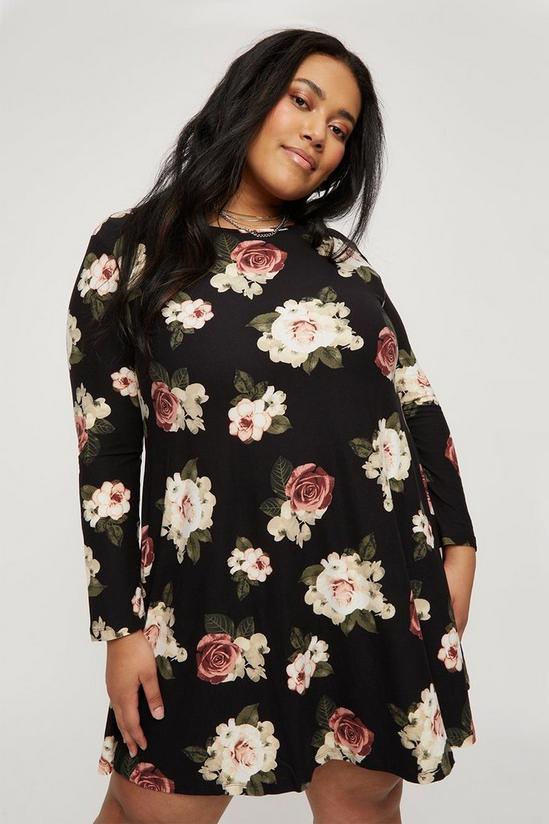 Dorothy Perkins Curve Floral Soft Touch Dress 2