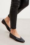 Good For the Sole Good For The Sole: Wide Fit Ozzy Leather Ballet Flats thumbnail 3