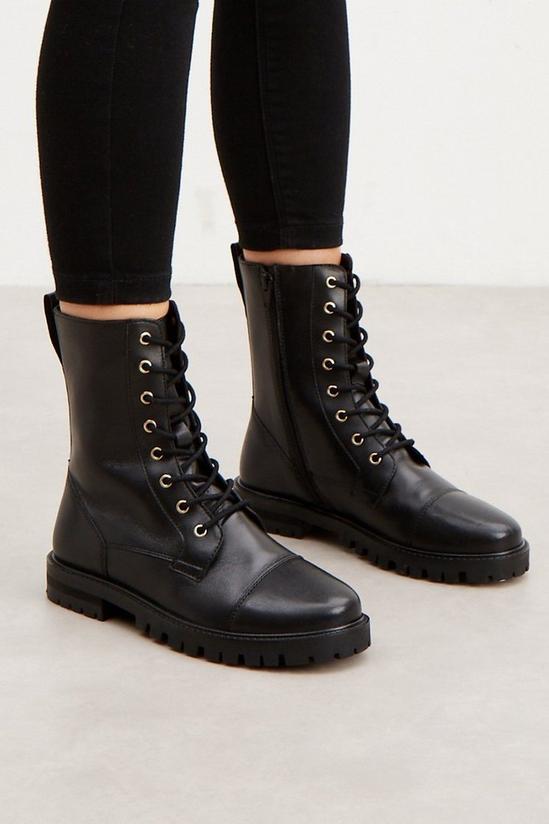 Good For the Sole Good For The Sole: Lyla Lace Up Leather Boots 1