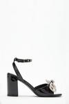 Dorothy Perkins Showcase Glamorous Diamante Bow Detail Block Heel Sandals thumbnail 2