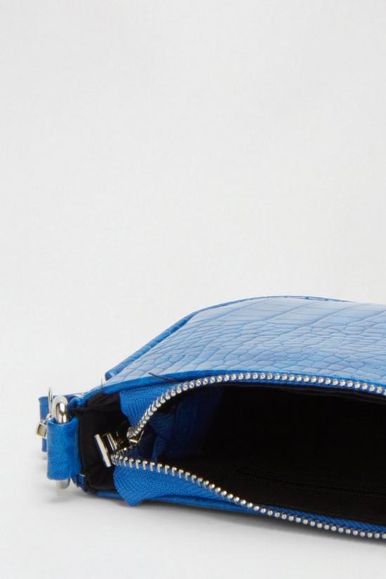 Dorothy Perkins Cobalt Croc Shoulder Bag 4