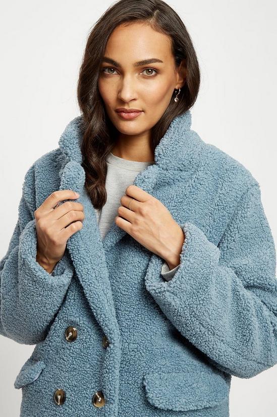 Dorothy Perkins Double Breasted Teddy Coat 4