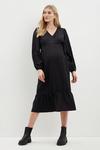 Dorothy Perkins Maternity Textured Wrap Midi Dress thumbnail 2