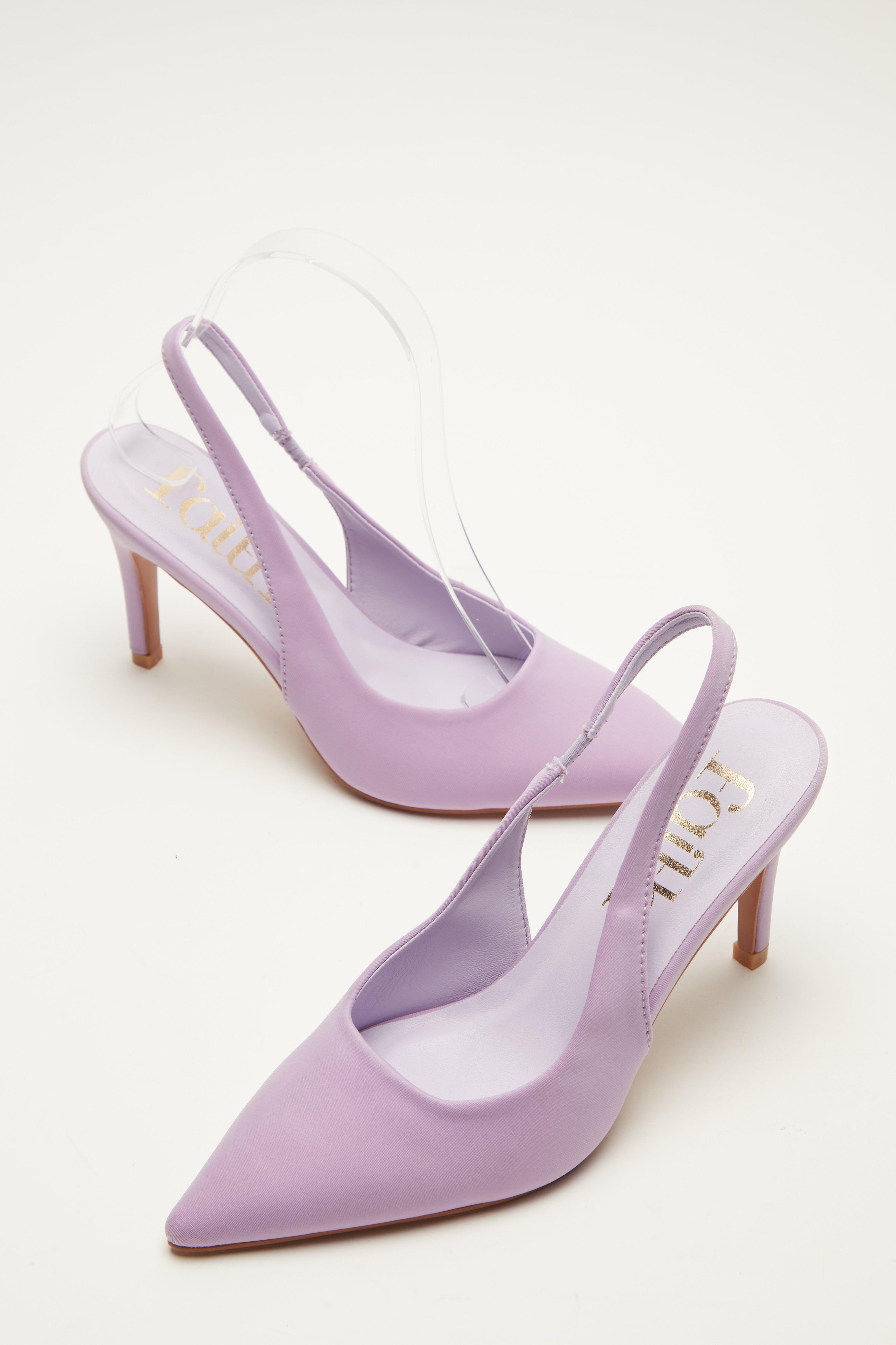 Lilac slingback cheap shoes