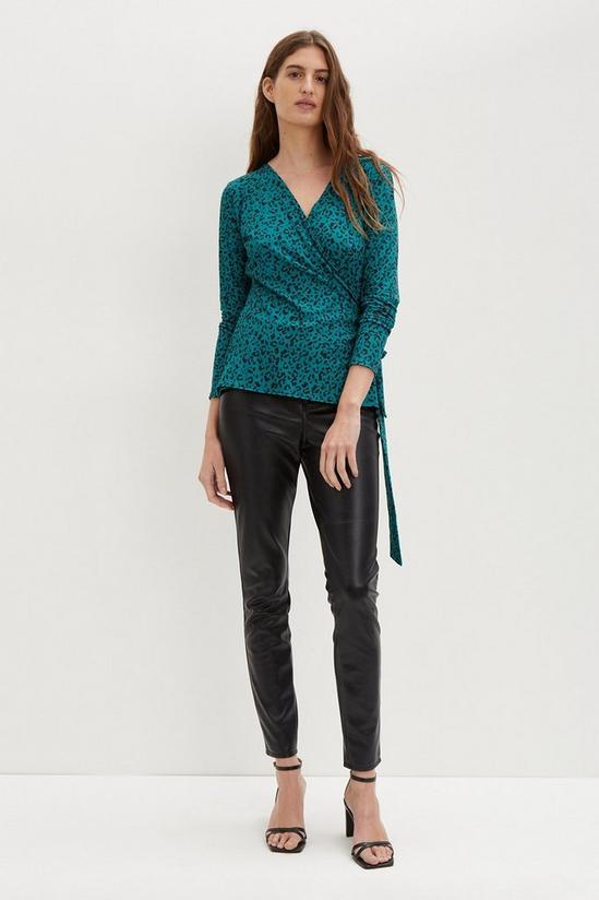 Dorothy Perkins Forest Animal Ballet Wrap Top 2