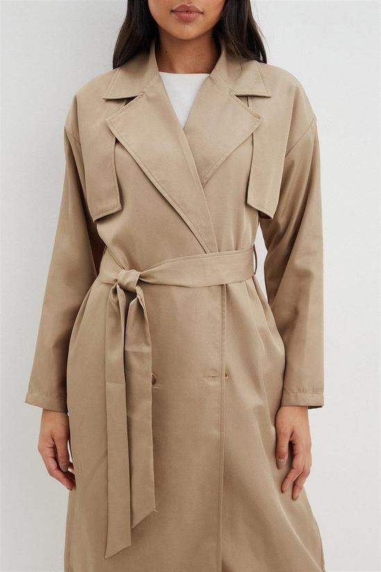 Dorothy Perkins Longline Belted Trench Coat 4