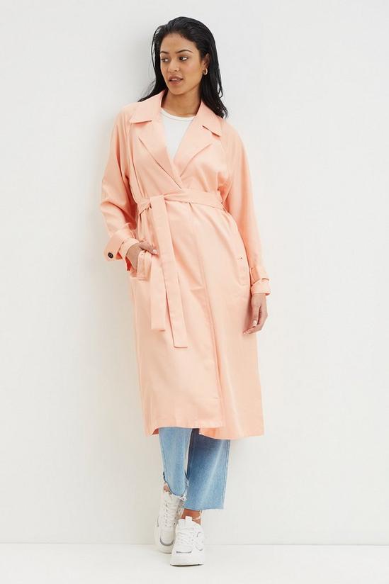 Dorothy Perkins Longline Belted Trench Coat 1