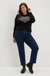 Dorothy Perkins Curve Knitted Heart Jumper thumbnail 2