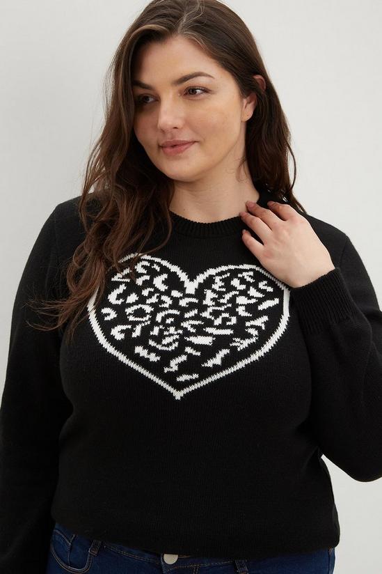 Dorothy Perkins Curve Knitted Heart Jumper 4