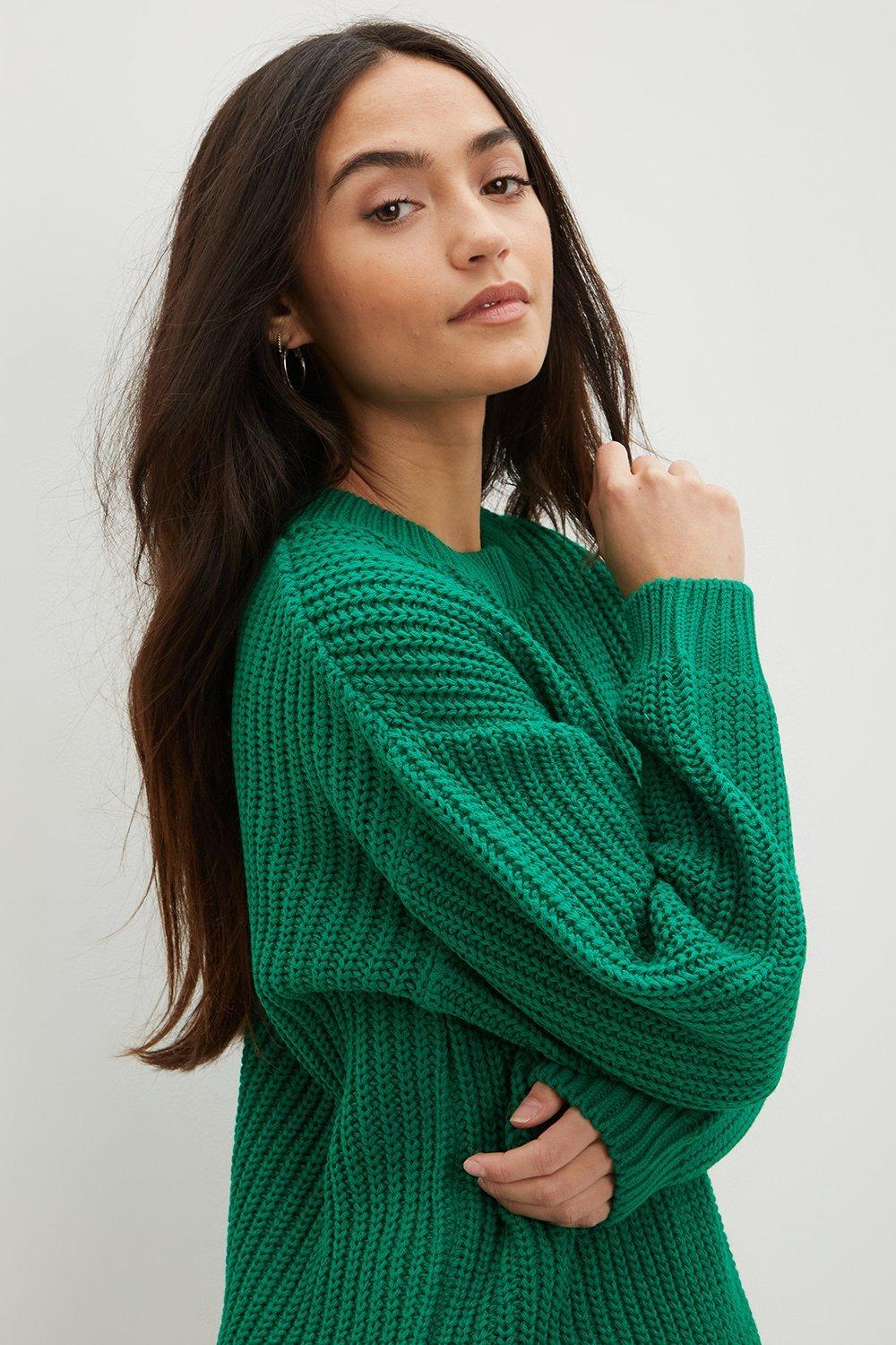 Dorothy perkins green outlet jumper