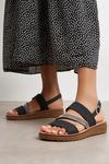 Good For the Sole Good For The Sole: Aria Extra Wide Fit Asymmetric Flat Sandal thumbnail 1