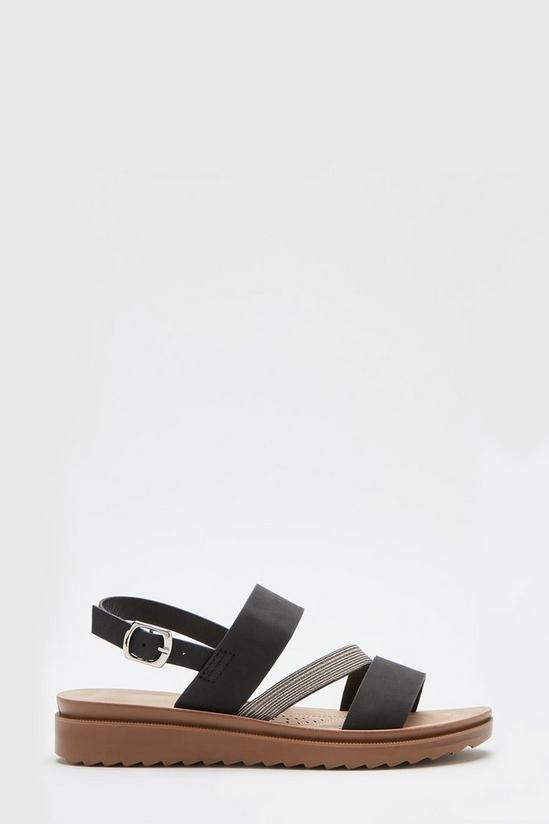 Good For the Sole Good For The Sole: Aria Extra Wide Fit Asymmetric Flat Sandal 2