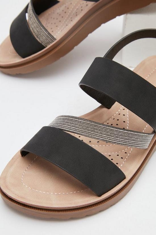 Good For the Sole Good For The Sole: Aria Extra Wide Fit Asymmetric Flat Sandal 3
