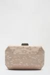Dorothy Perkins Structured Textured Lace Box Clutch Bag thumbnail 1