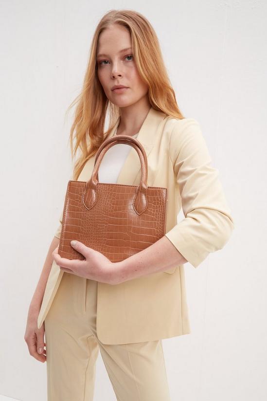 Dorothy Perkins Structured Top Handle Shopper Bag 1