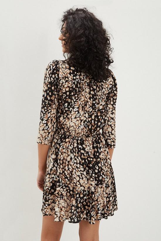 Dorothy Perkins Leopard Tie Waist Mini Shirt Dress 3