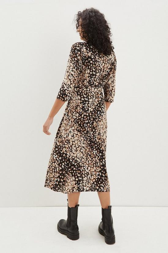 Dorothy Perkins Leopard Tie Waist Midi Shirt Dress 3