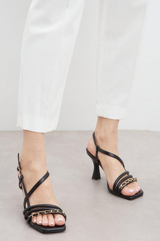 Good For the Sole Principles: Dua Curved Heel Strappy Heeled Sandal 1