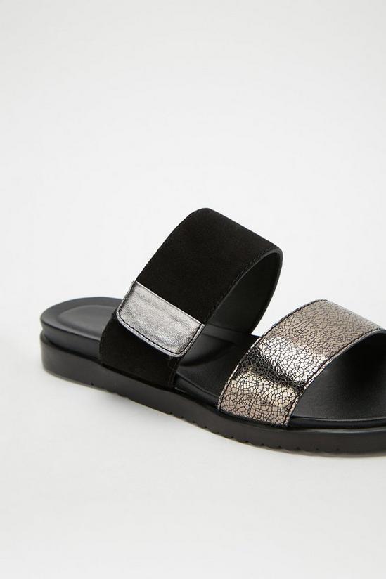 Good For the Sole Good For The Sole: Wide Fit Ari Leather Double Strap Sandal 3