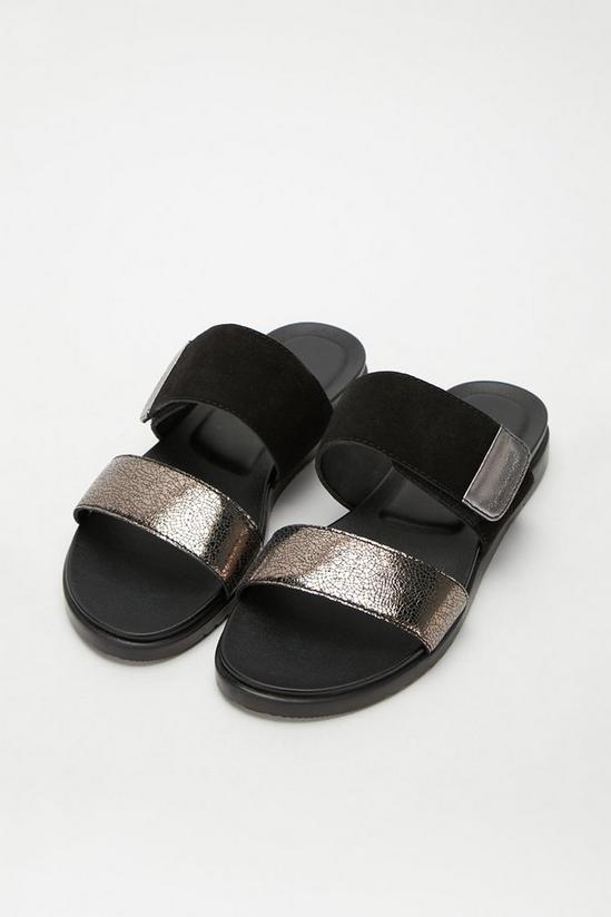 Good For the Sole Good For The Sole: Wide Fit Ari Leather Double Strap Sandal 4