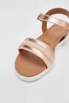 Good For the Sole Good For The Sole: Tina Leather Extra Wide Fit Flat Sandal thumbnail 3