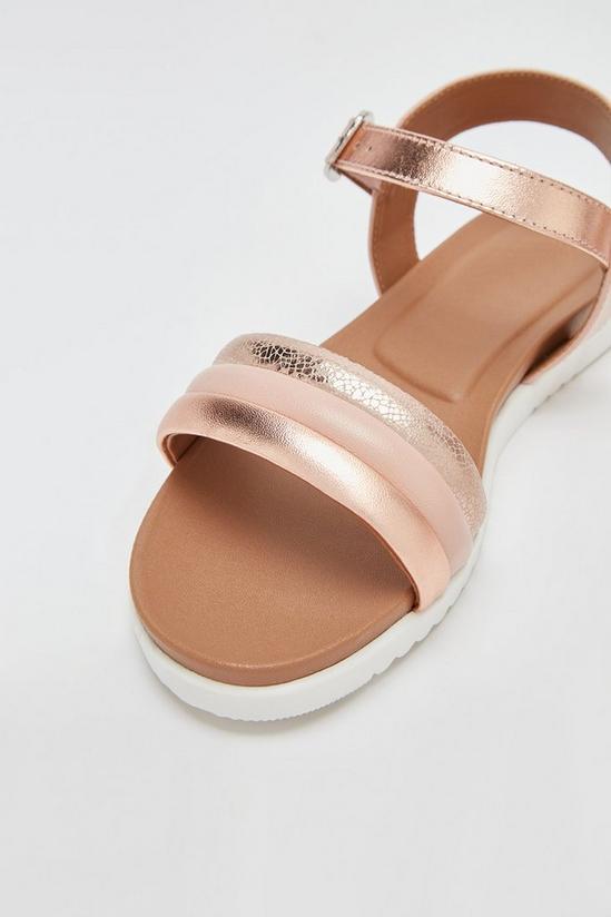 Good For the Sole Good For The Sole: Tina Leather Extra Wide Fit Flat Sandal 3