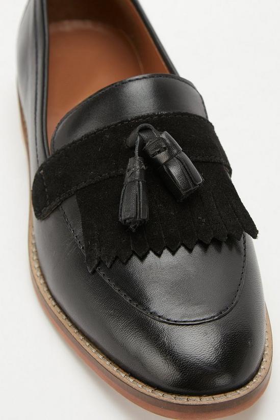 Dorothy Perkins Principles: Colette Leather Fringed Loafers 3