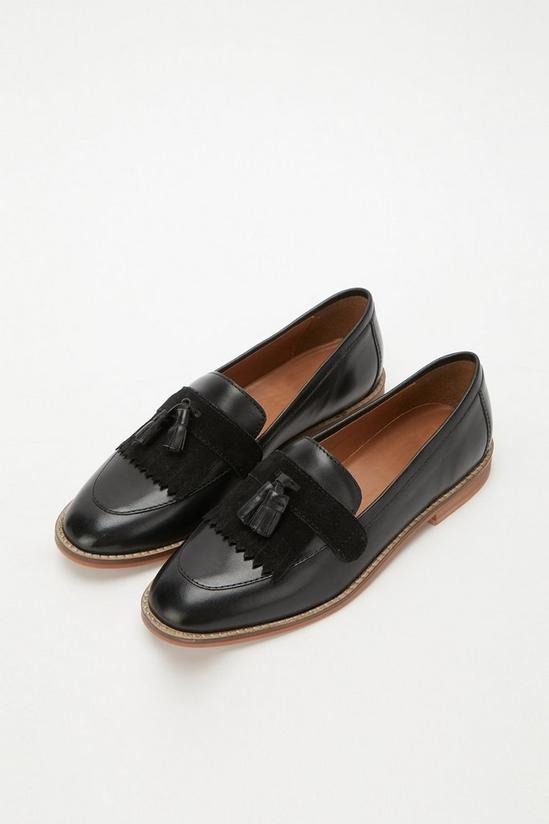 Dorothy Perkins Principles: Colette Leather Fringed Loafers 4